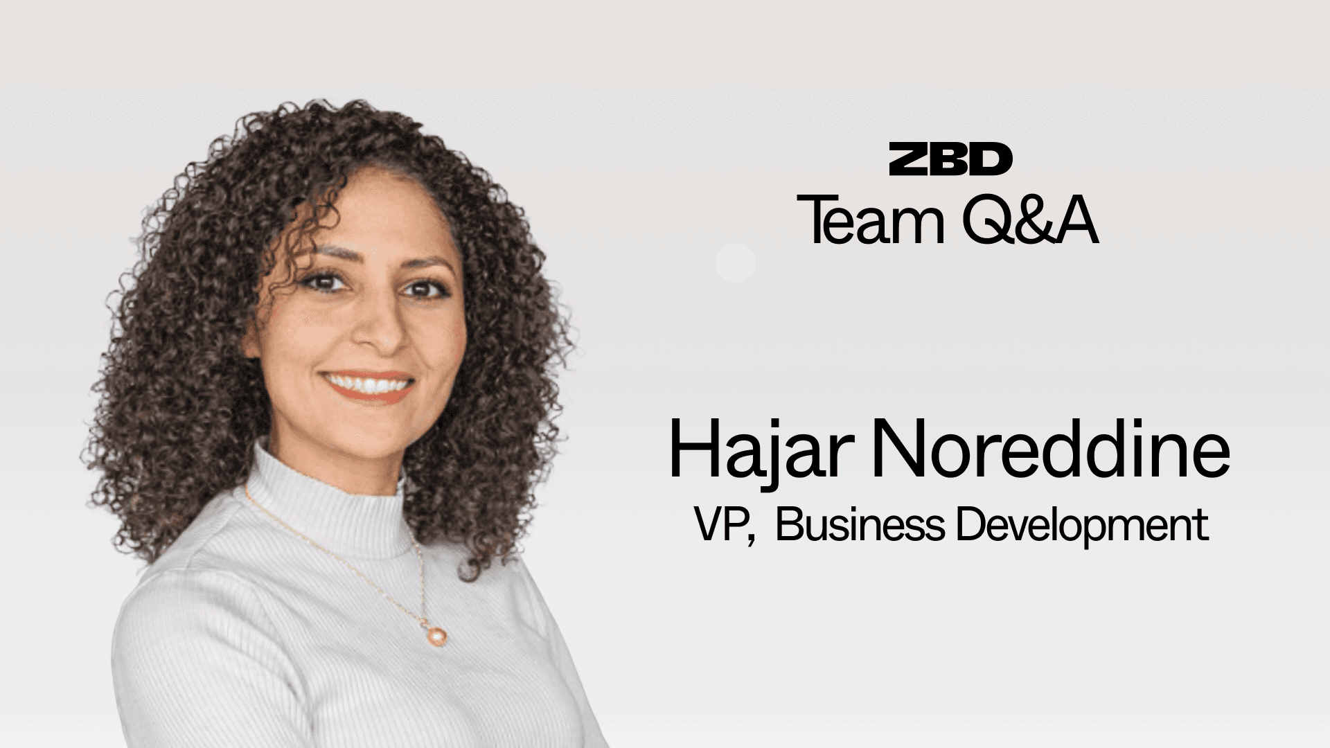 Q and A with Hajar Noreddine